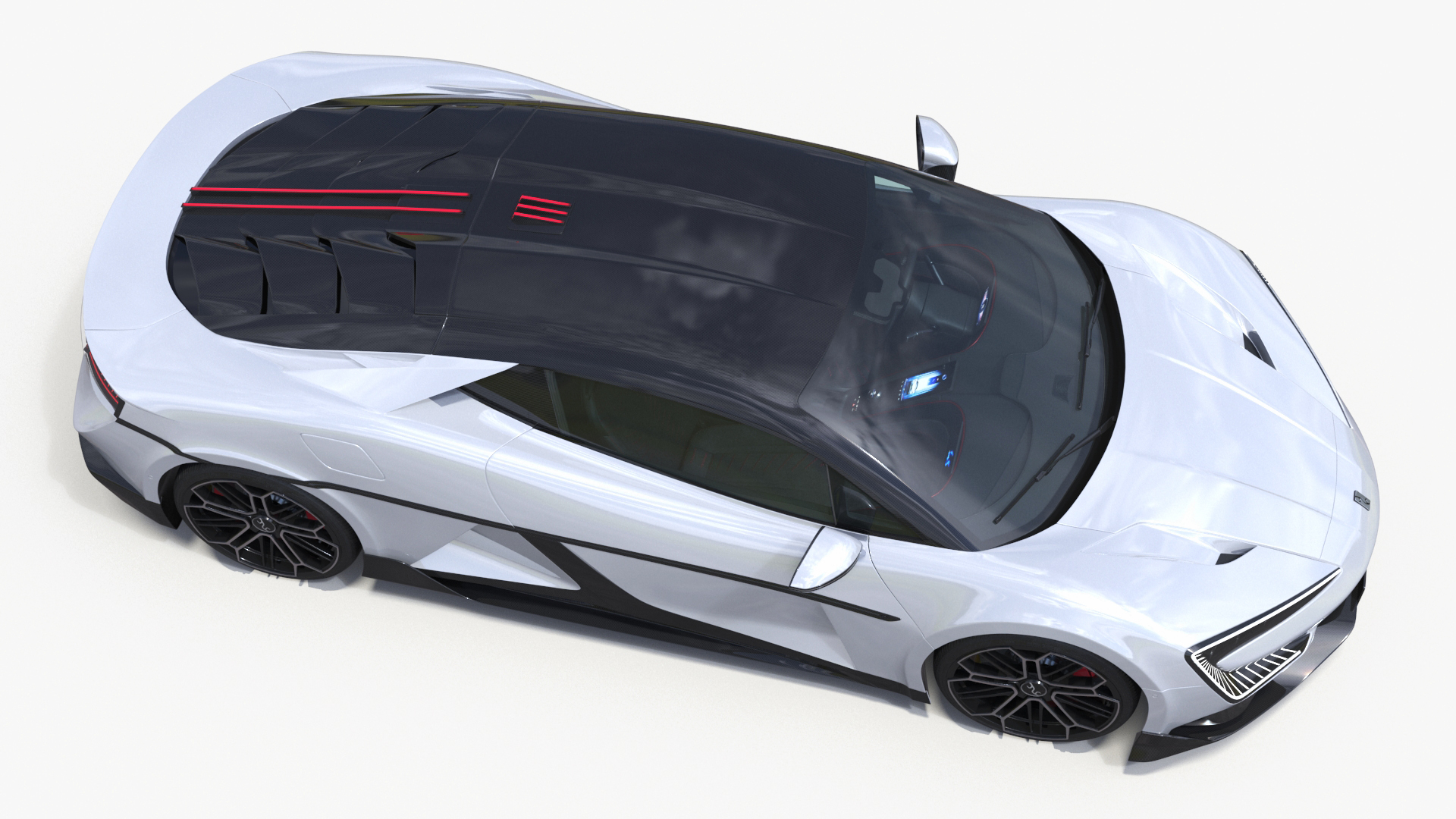 3D BYD Yangwang U9 Silver Supercar Rigged model