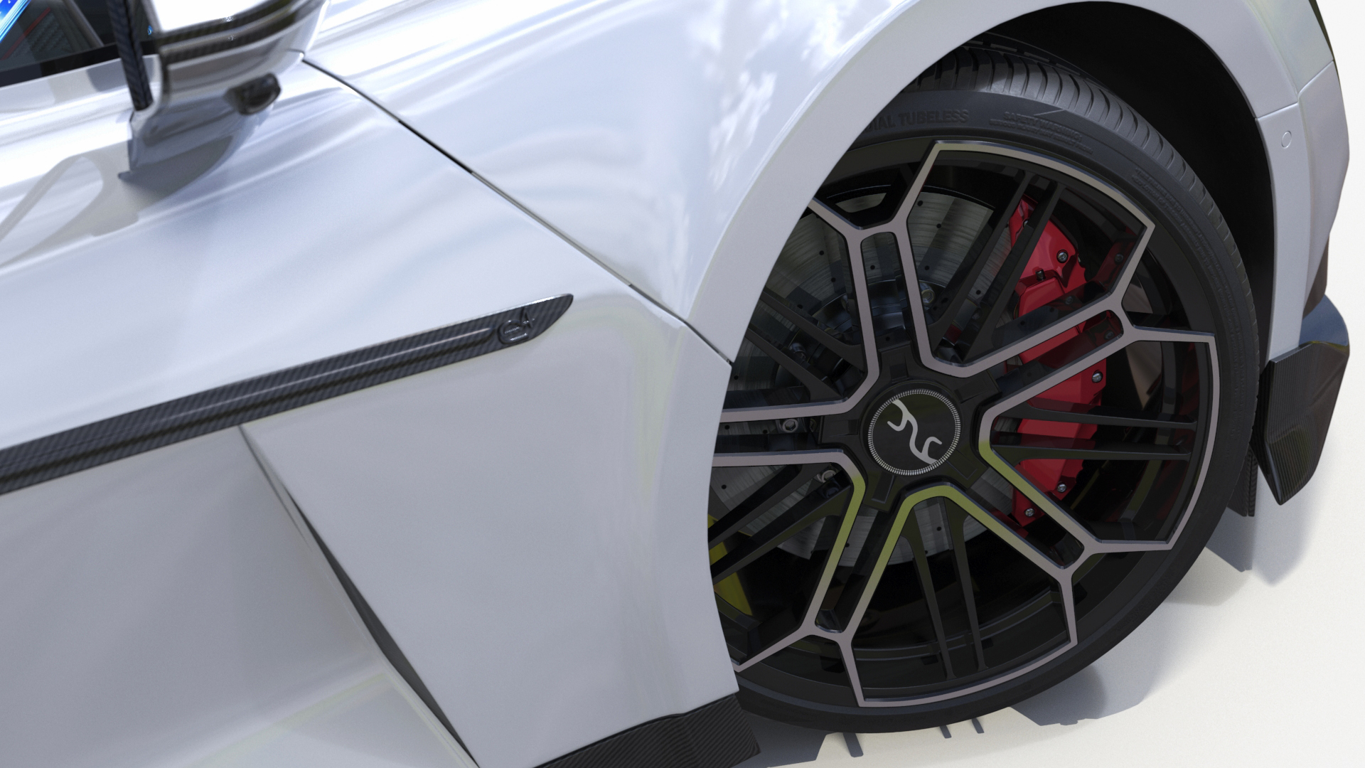 3D BYD Yangwang U9 Silver Supercar Rigged model