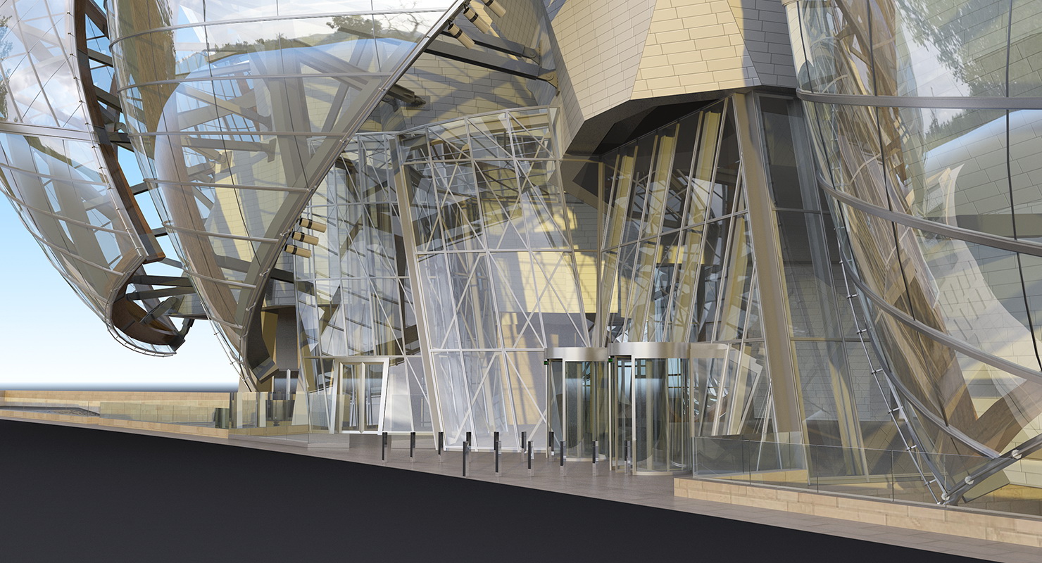 3D Louis Vuitton Foundation Building model