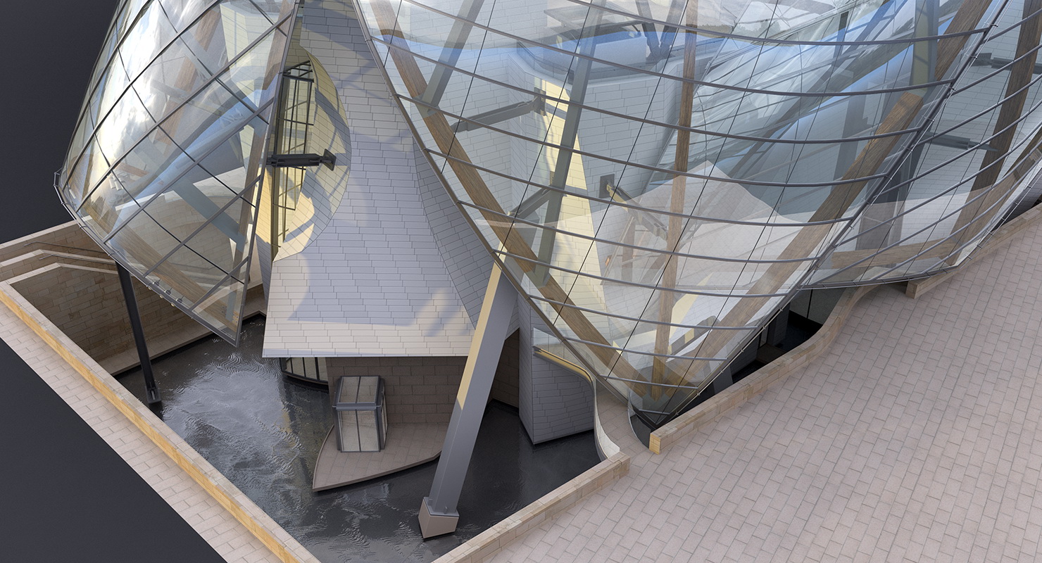 3D Louis Vuitton Foundation Building model