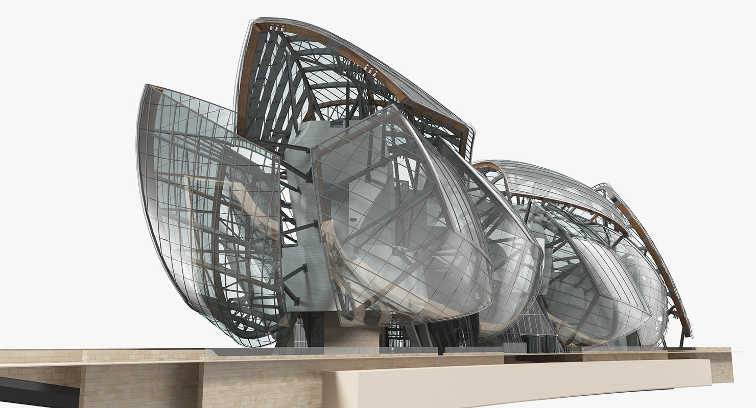 3D Louis Vuitton Foundation Building model