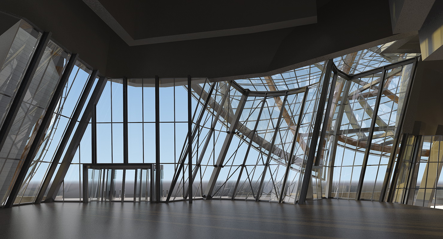 3D Louis Vuitton Foundation Building model