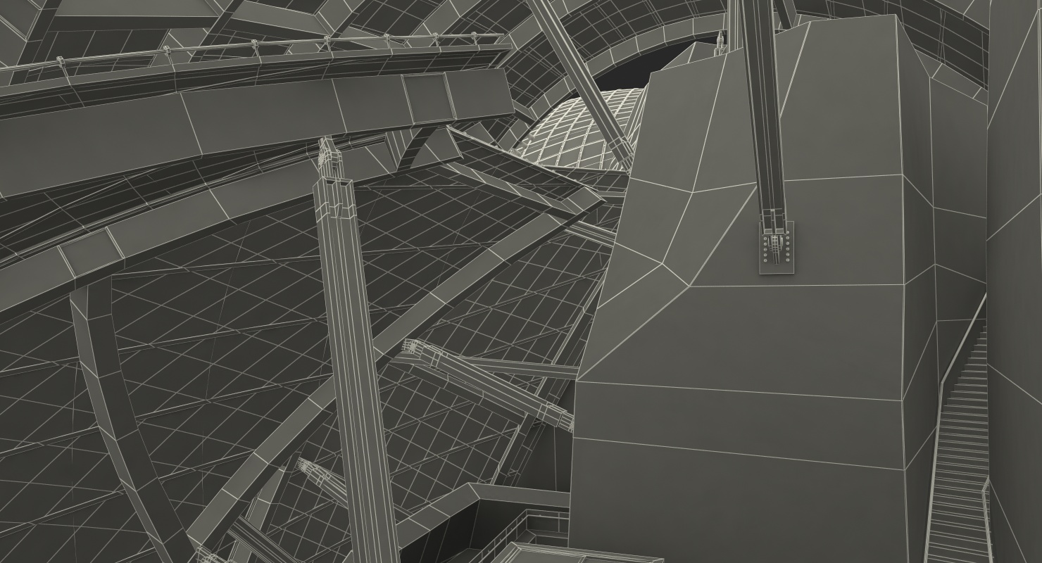 3D Louis Vuitton Foundation Building model