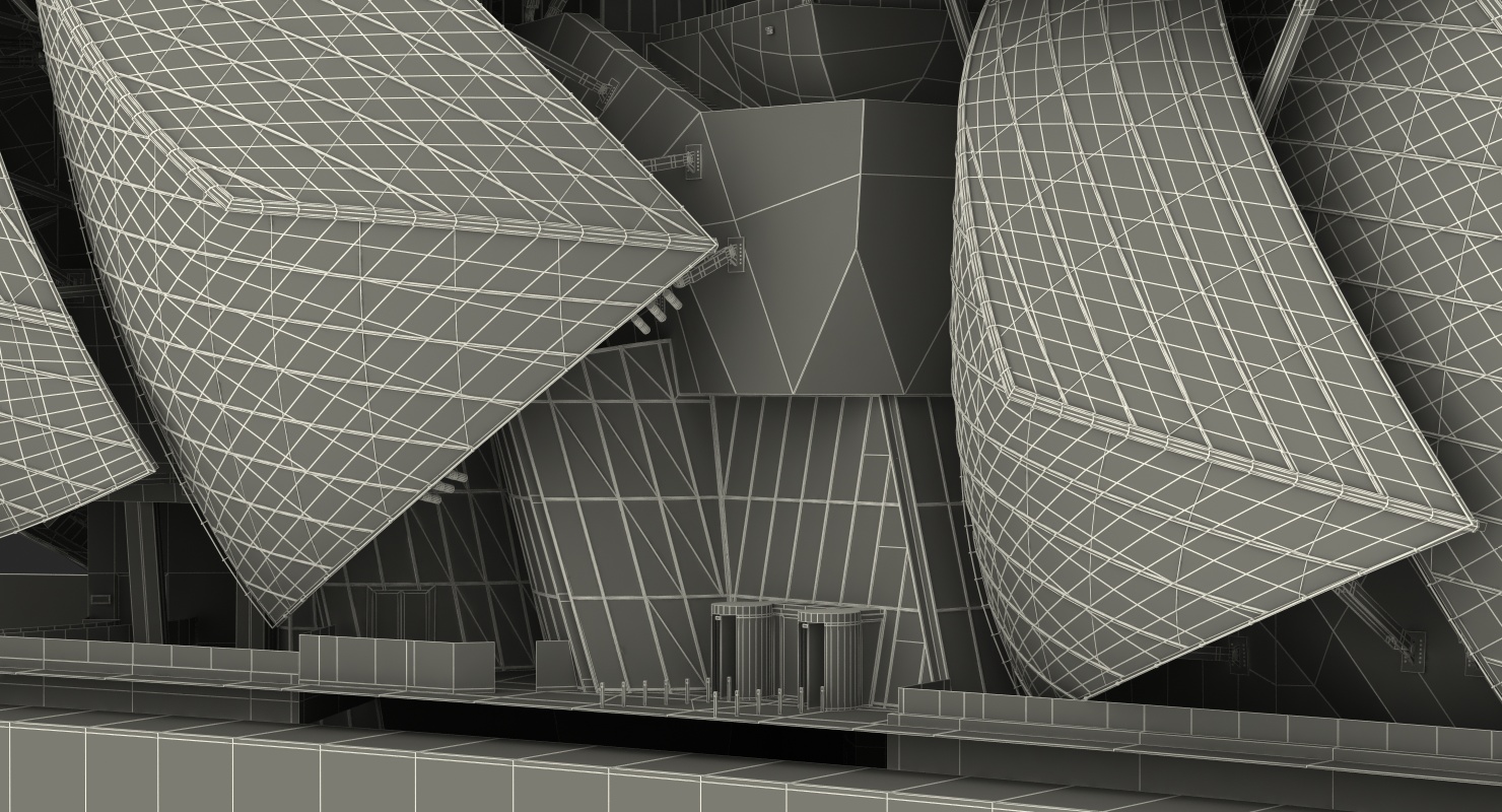 3D Louis Vuitton Foundation Building model
