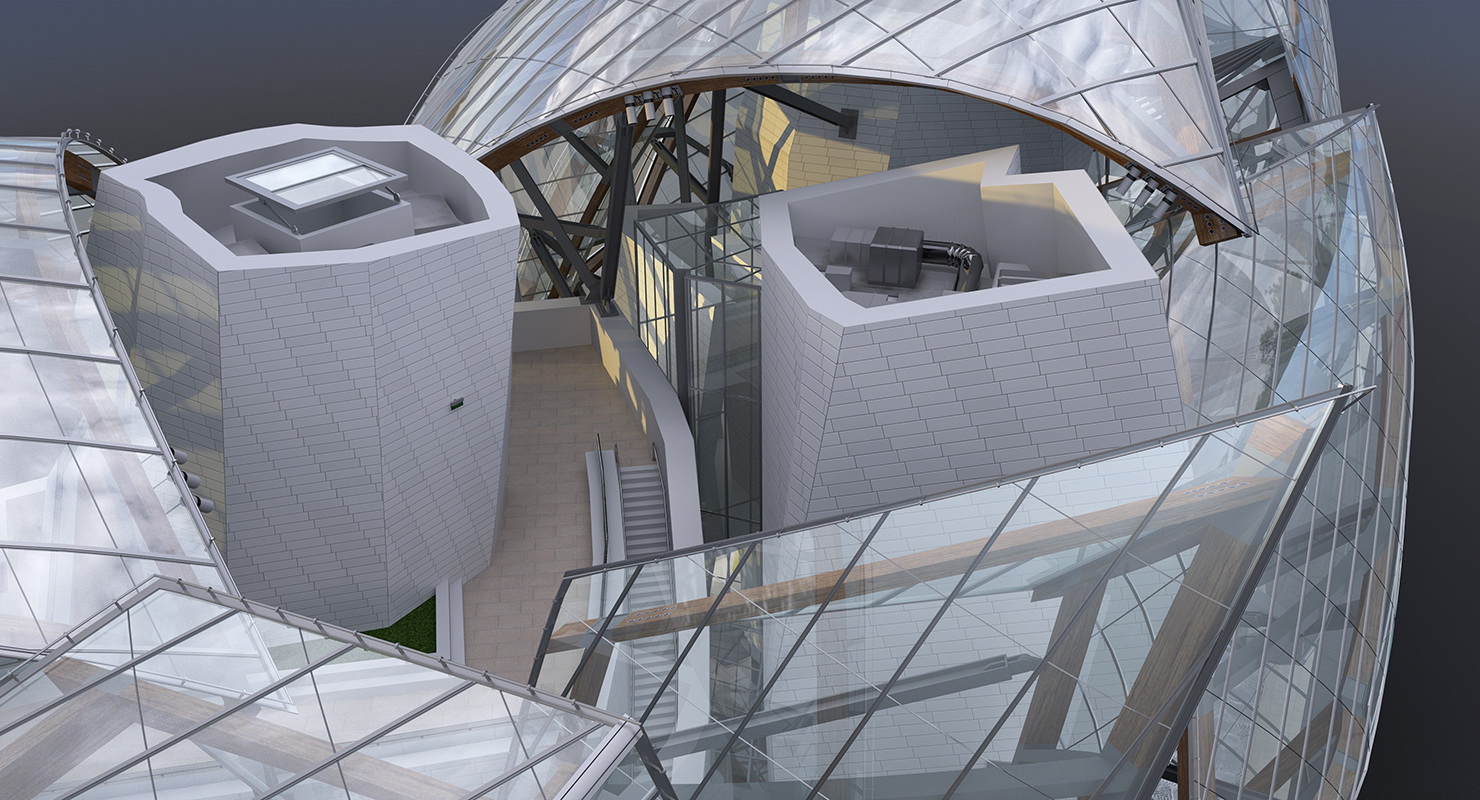3D Louis Vuitton Foundation Building model