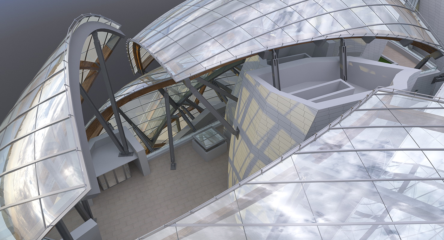 3D Louis Vuitton Foundation Building model