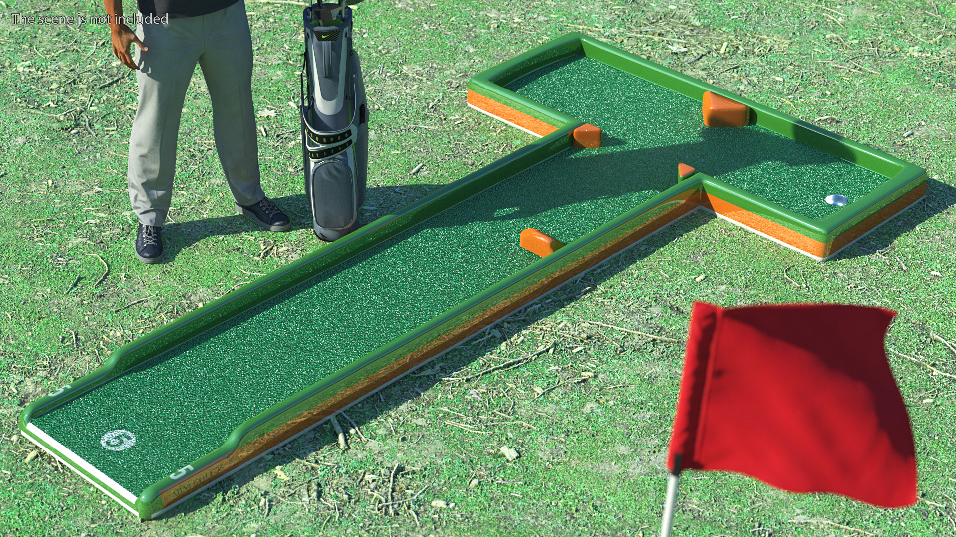 Minigolf 35 Portable Course Hole 5 3D model