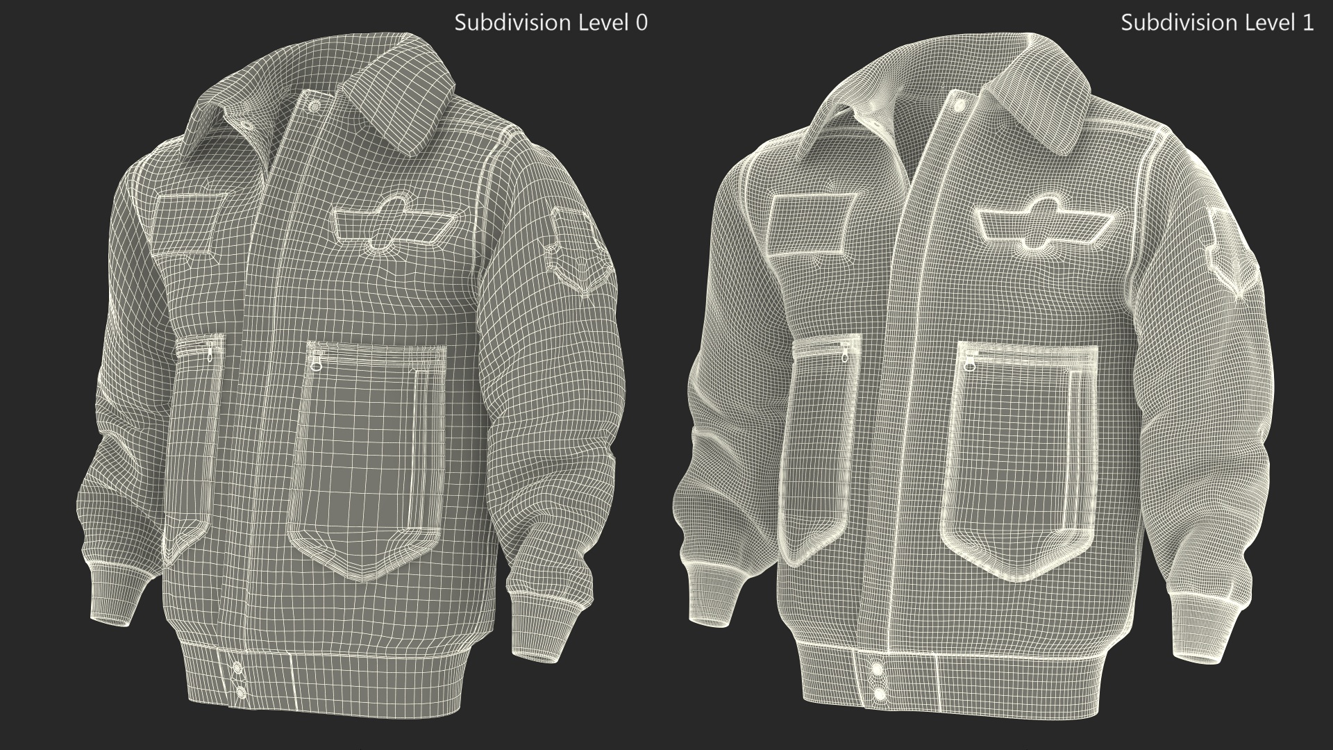 3D Shabby Mens Aviator Jacket Black Fur