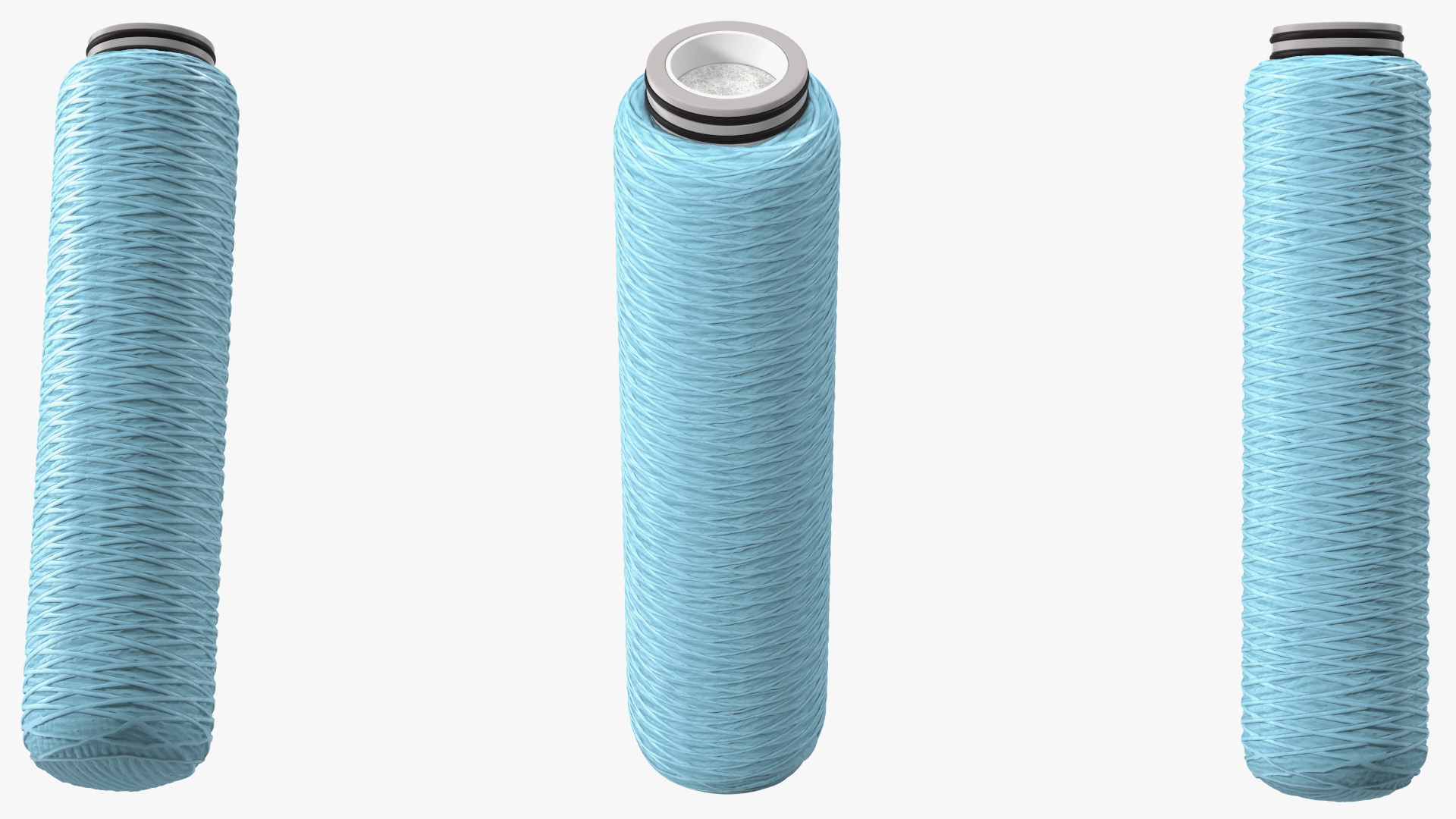 3D Wound Polypropylene Wire Filter Cartridge Blue