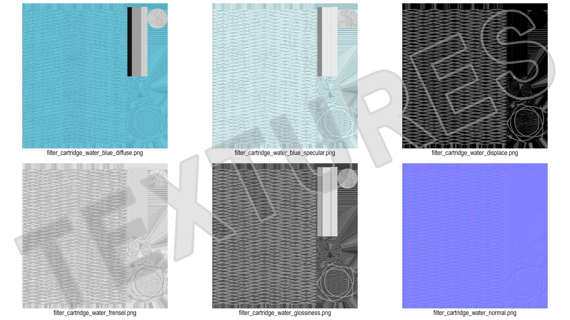 3D Wound Polypropylene Wire Filter Cartridge Blue