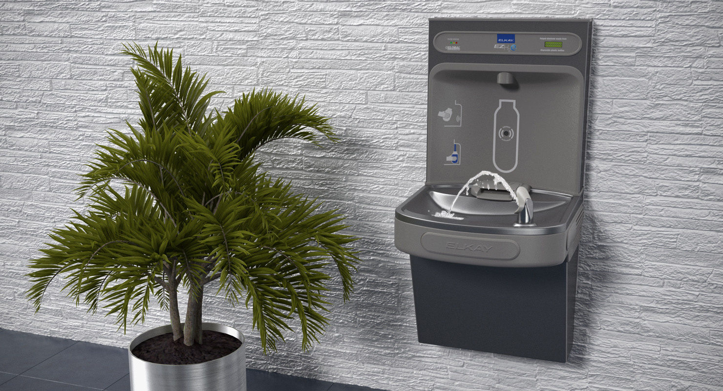 3D Wall Mounted Water Cooler Elkay