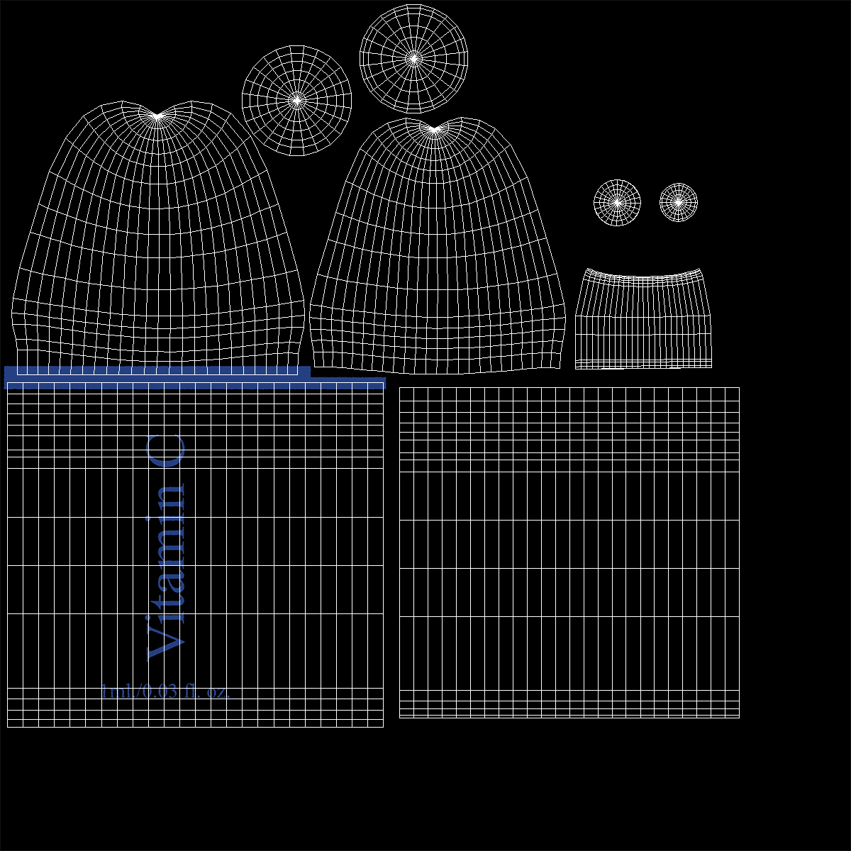 3D model Ascorbic Acid Vitamin C 1ml Ampoule