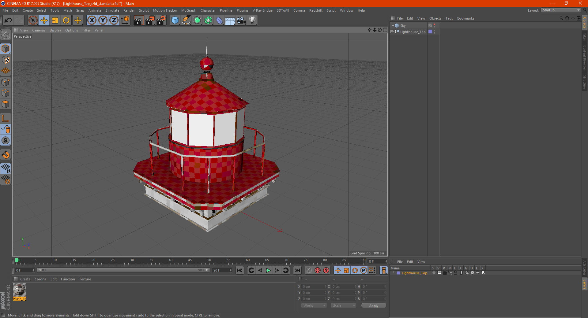 Lighthouse Top 3D model
