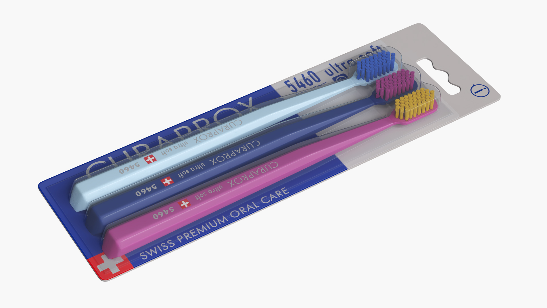Curaprox 5460 Toothbrush Pack Multicolor 3D model preview