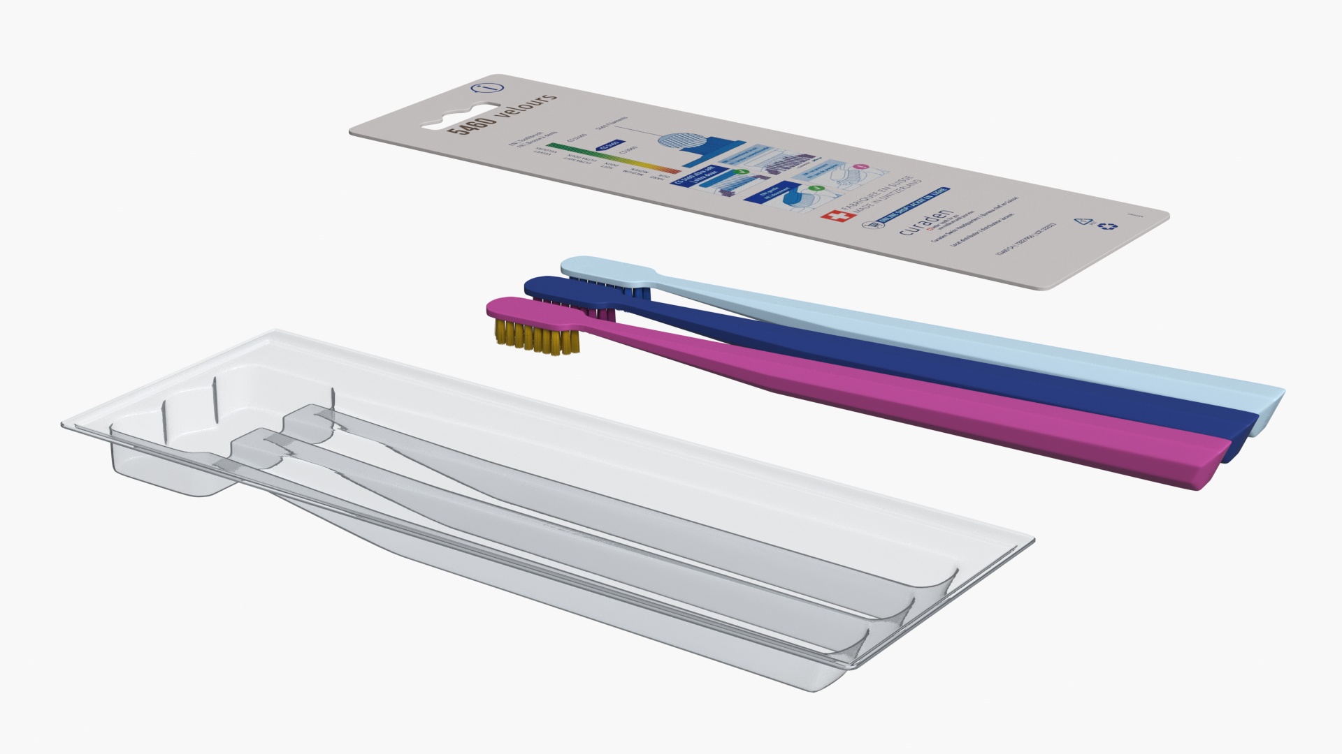 Curaprox 5460 Toothbrush Pack Multicolor, view 2
