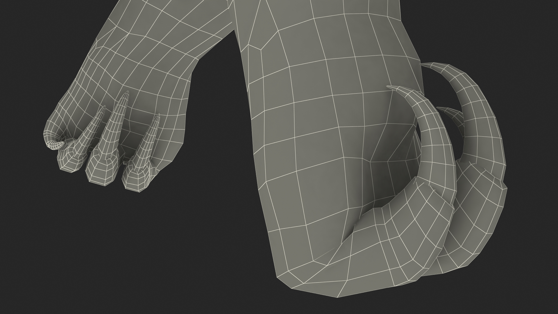 3D model Anteater Walking Pose Fur