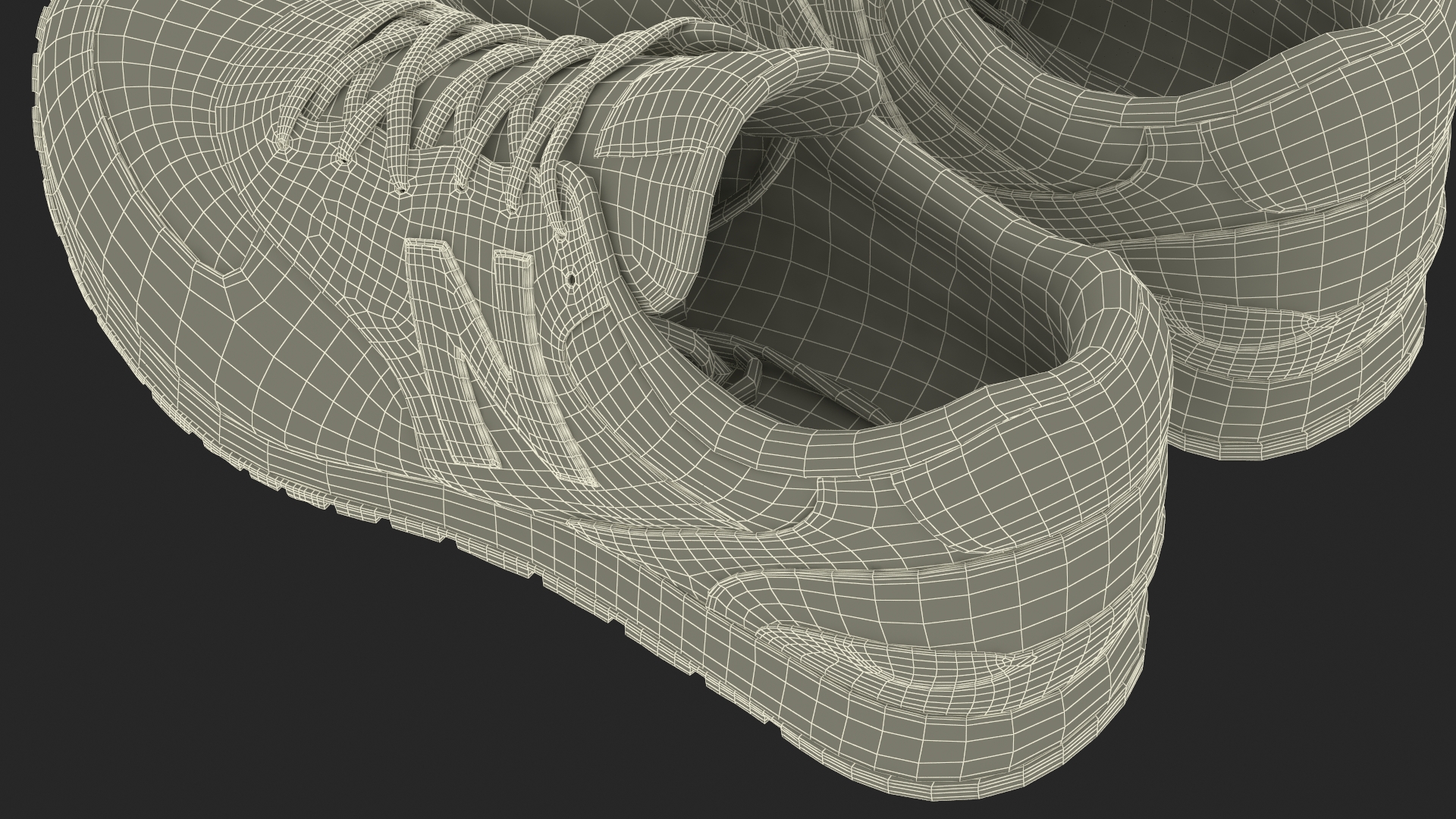 3D model New Balance Black Core Sneakers Fur