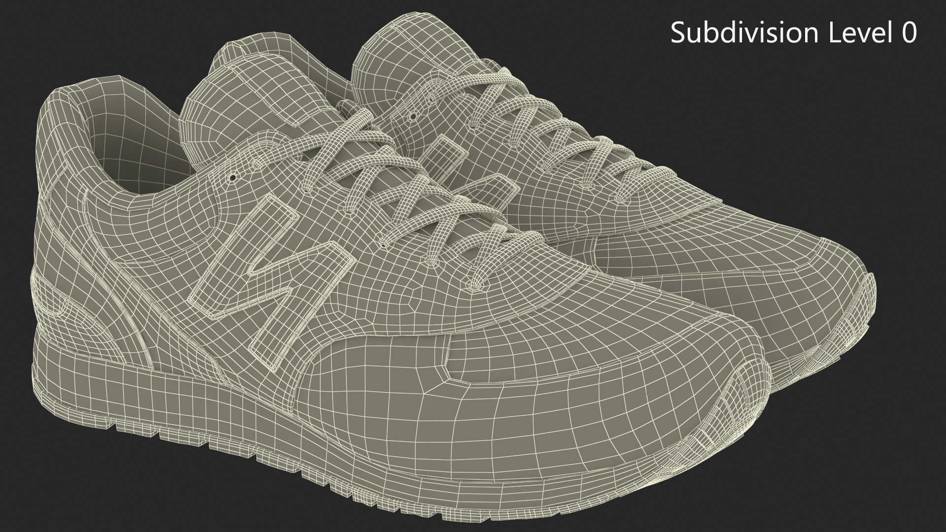 3D model New Balance Black Core Sneakers Fur