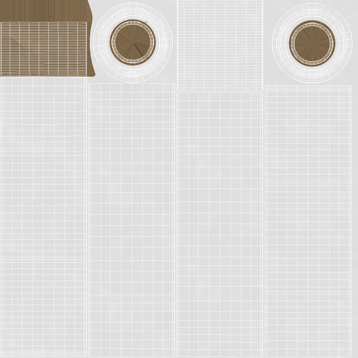 3D model Wrapping Paper in a Roll White