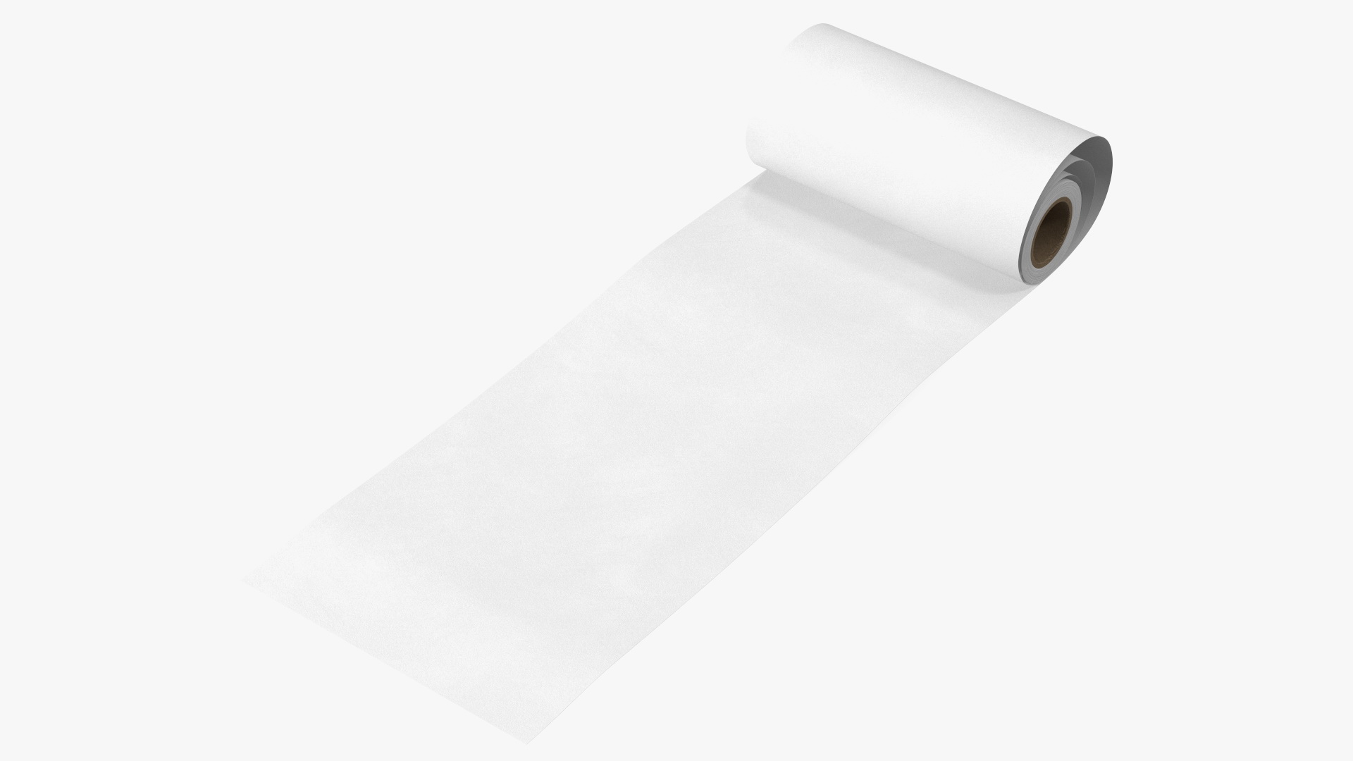 3D model Wrapping Paper in a Roll White