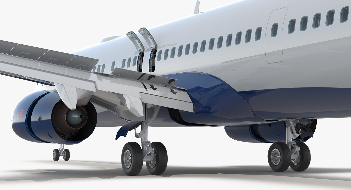 3D Boeing 737 900 with Interior and Cockpit Delta Air Lines Rigged model