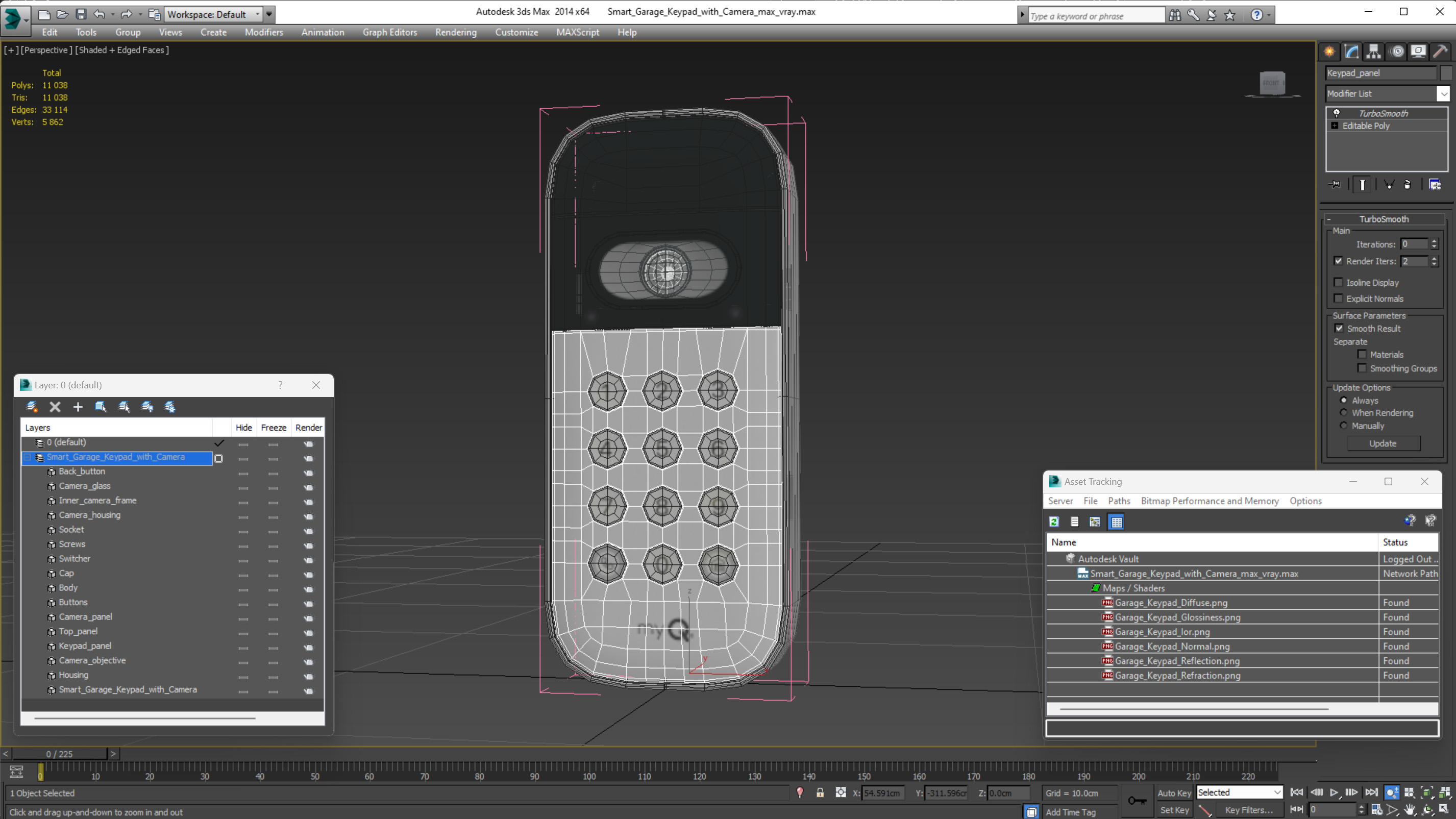 3D Smart Garage Keypad with Camera