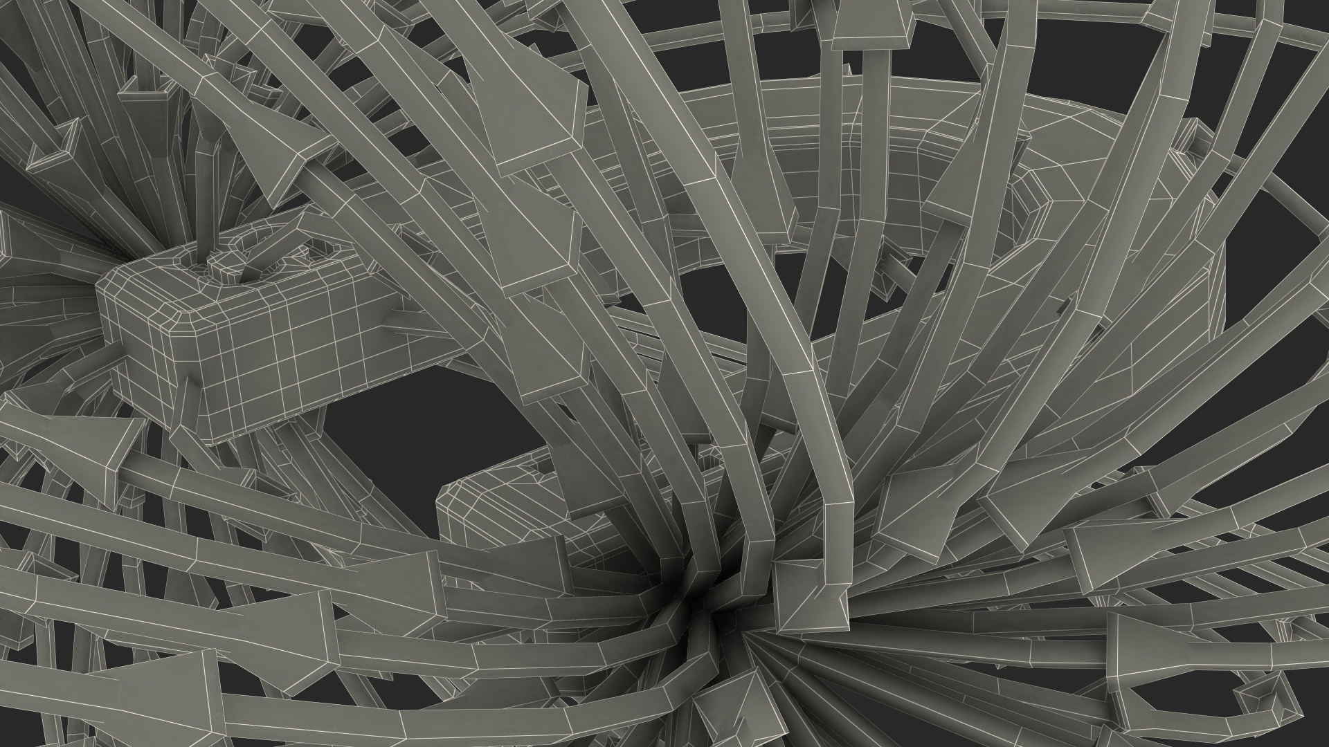 Magnetic Field U Shape Magnet 3D model