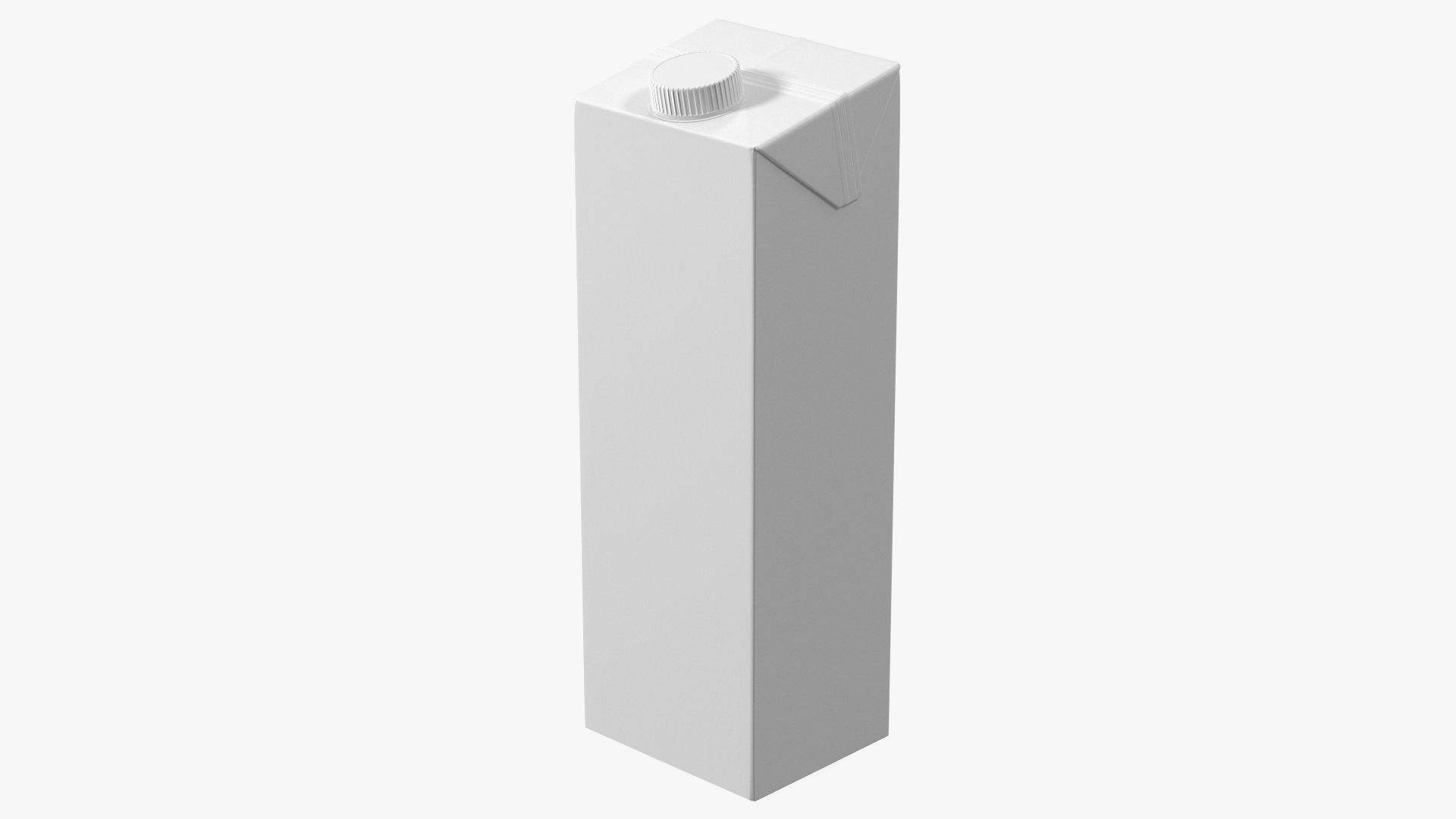 Aseptic Carton Package with Screw Cap 3D