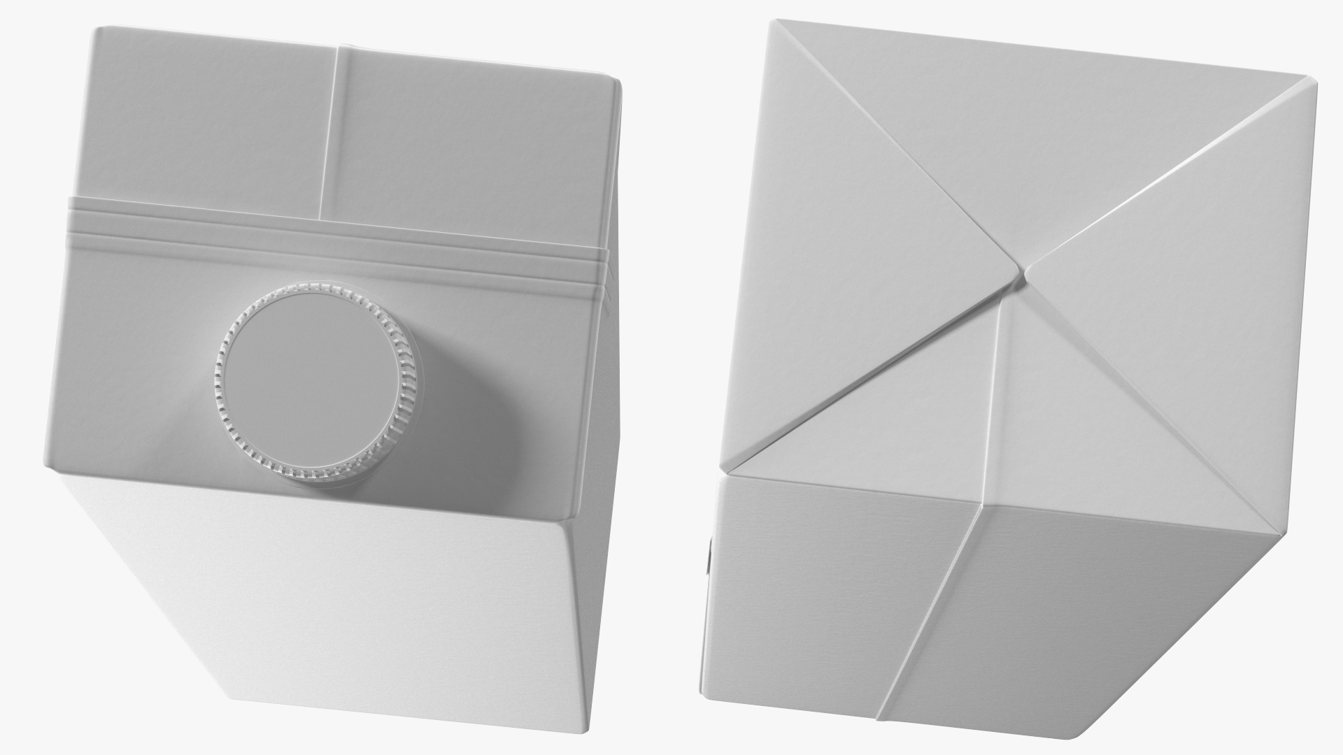 Aseptic Carton Package with Screw Cap 3D