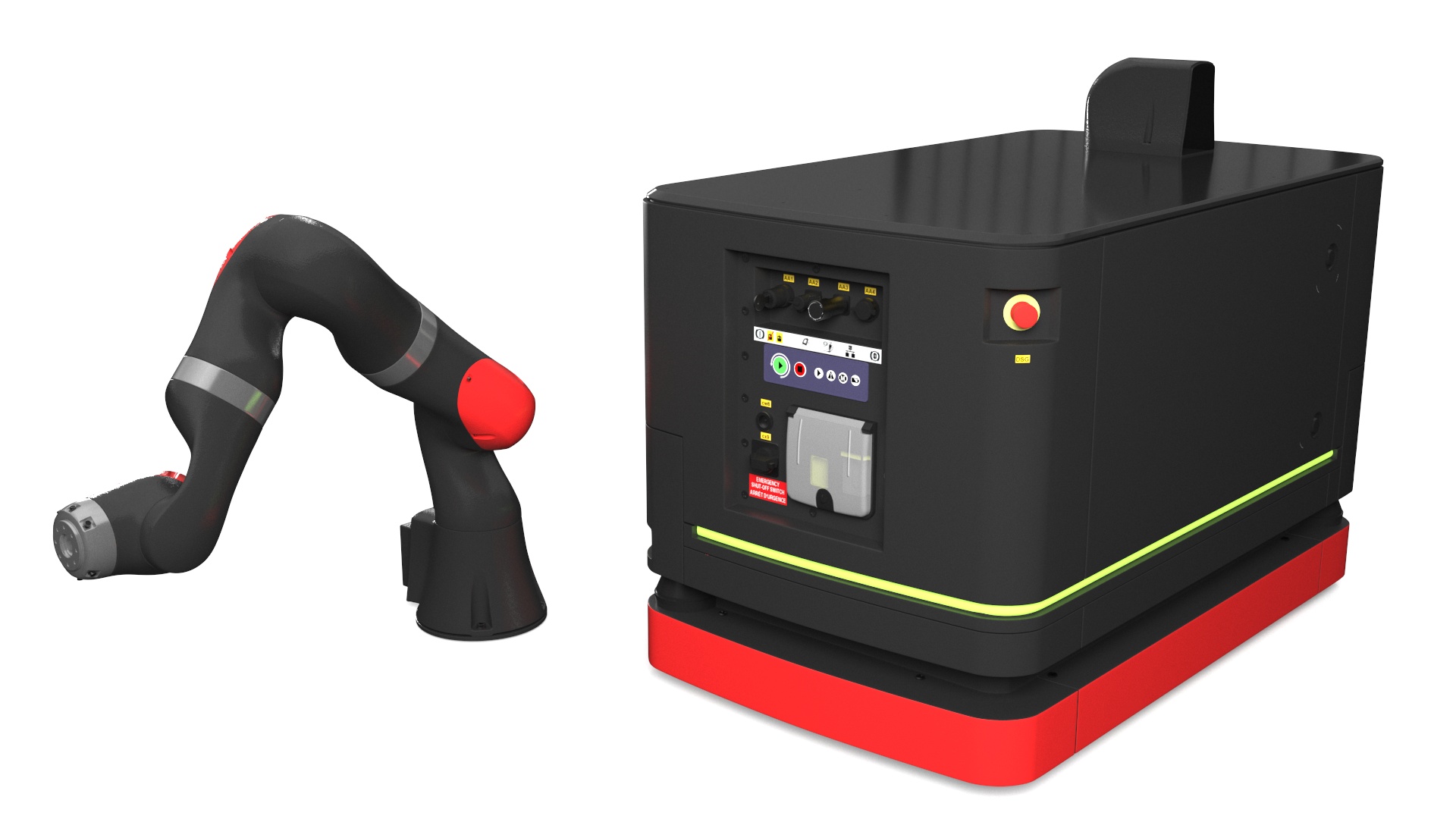 3D Mobile Robot Hand Rigged for Maya model