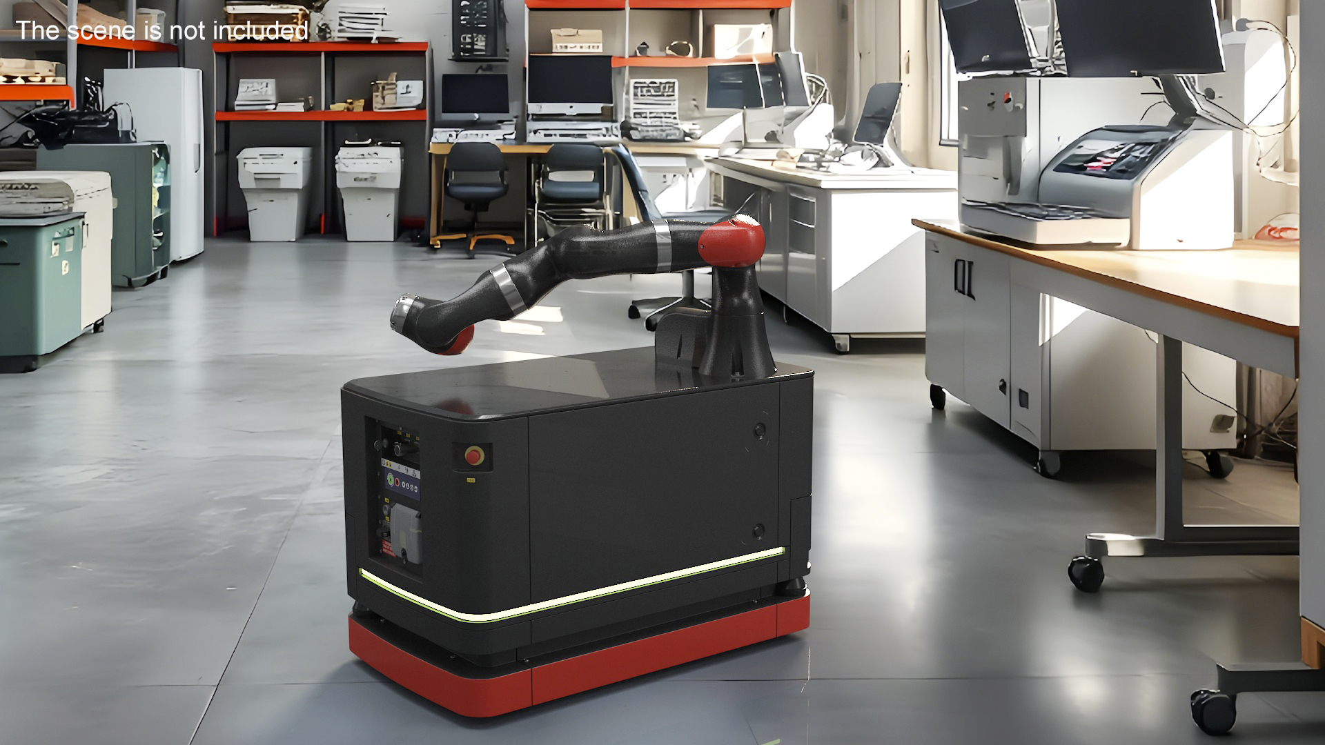 3D Mobile Robot Hand Rigged for Maya model