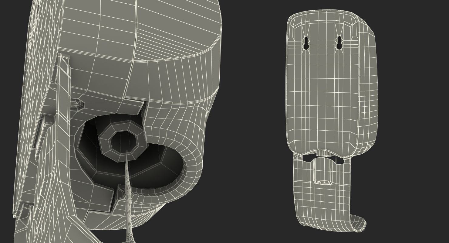 3D model Touch Free Dispenser Generic with Hand Rigged