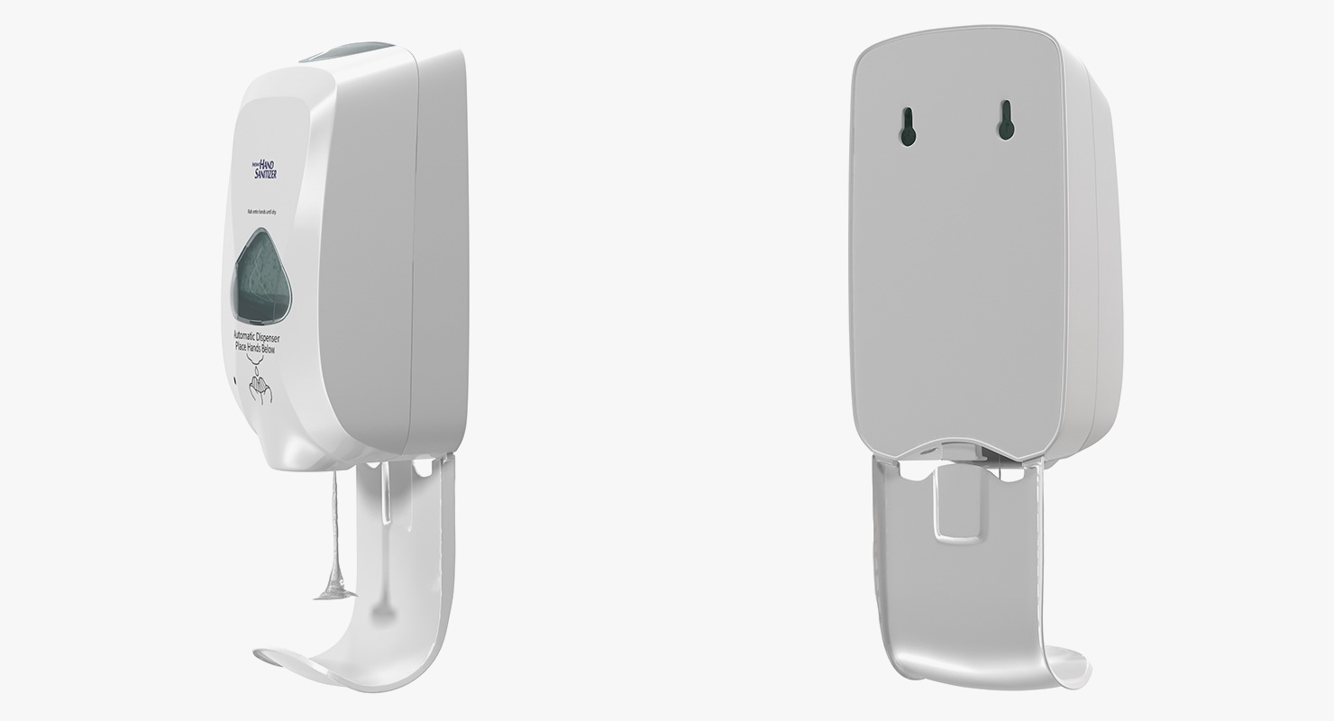3D model Touch Free Dispenser Generic with Hand Rigged