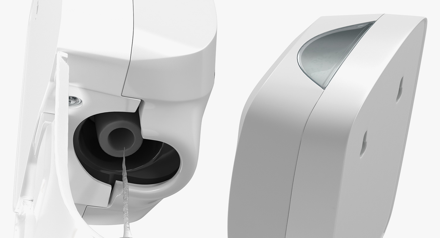3D model Touch Free Dispenser Generic with Hand Rigged