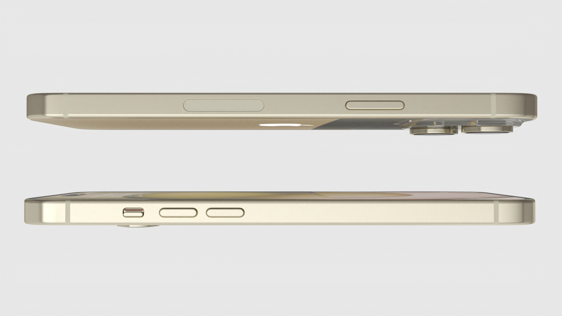 3D model IPhone 15 Yellow Unpacked