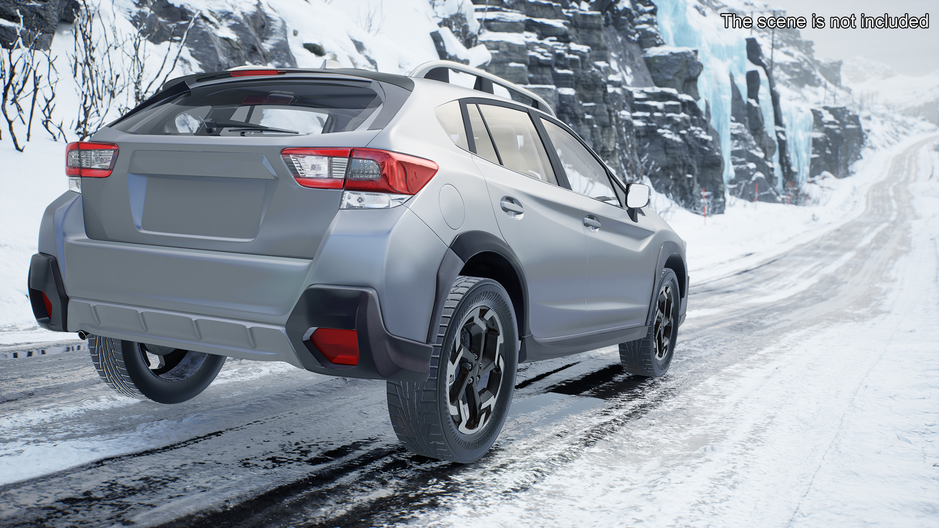 3D Compact Hybrid SUV Gray model