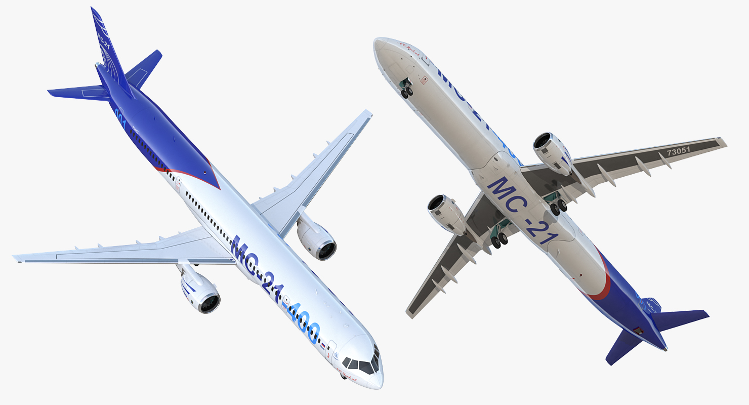 Irkut Airliner MC 21 400 3D model