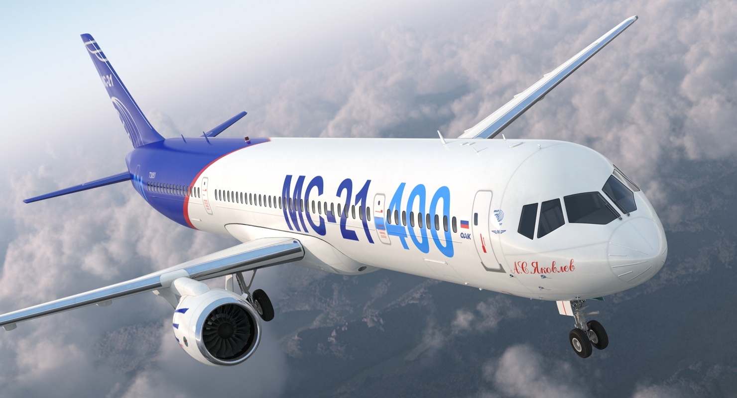Irkut Airliner MC 21 400 3D model