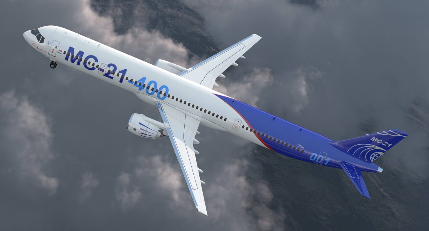 Irkut Airliner MC 21 400 3D model