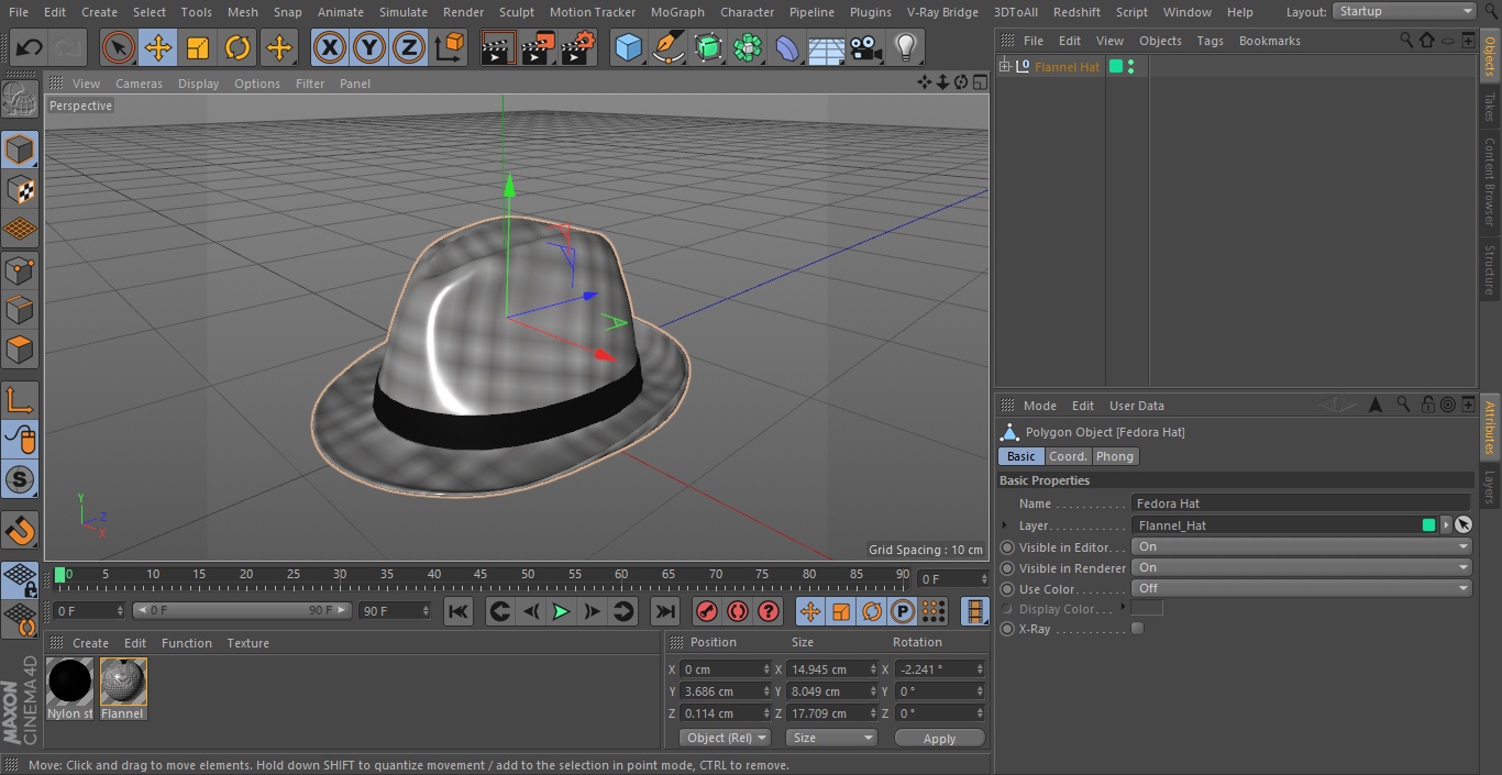 3D Flannel Hat