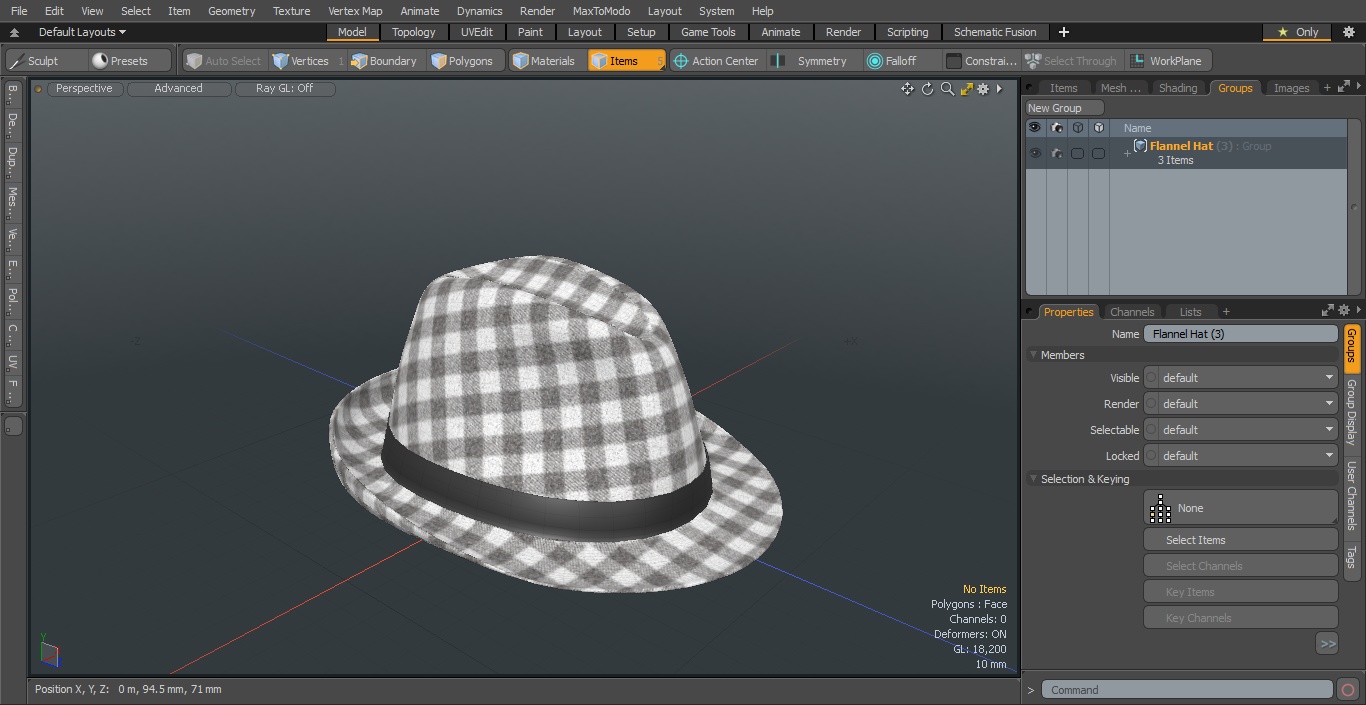 3D Flannel Hat