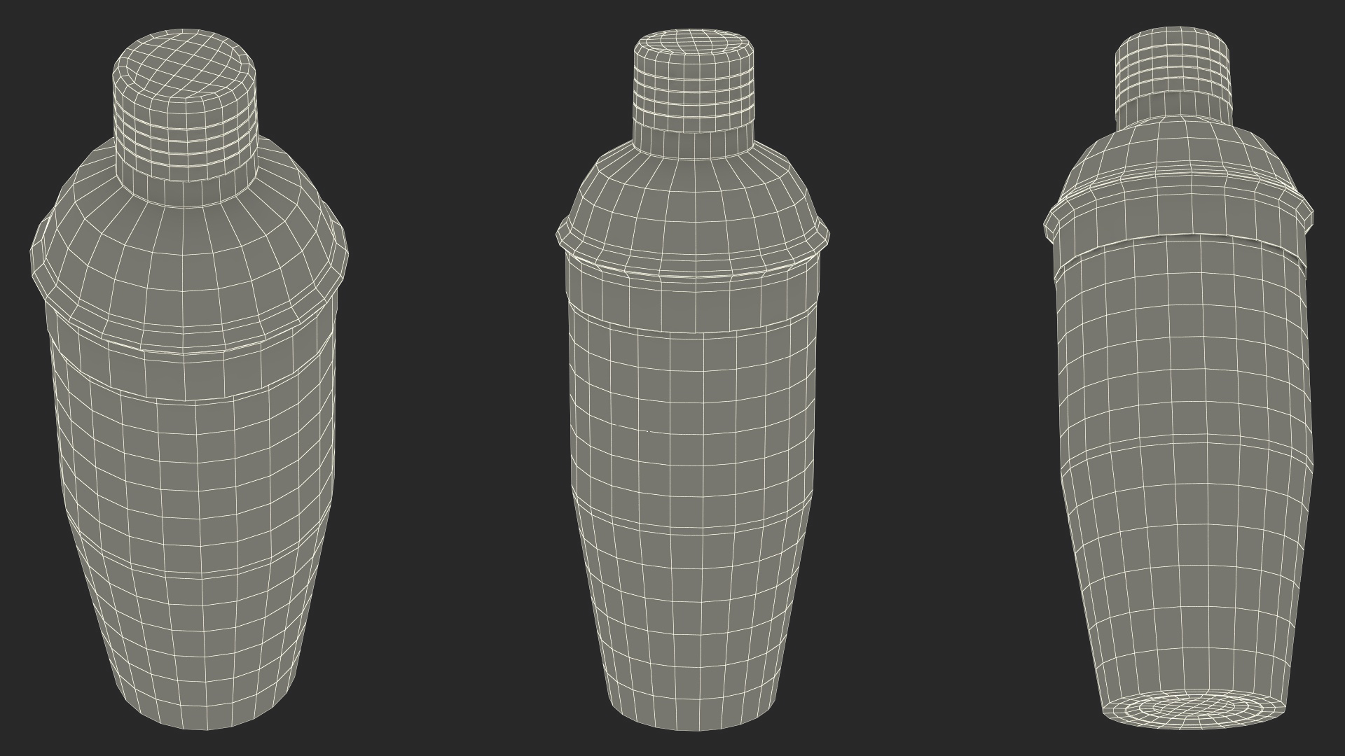 3D Stainless Steel Cocktail Shaker