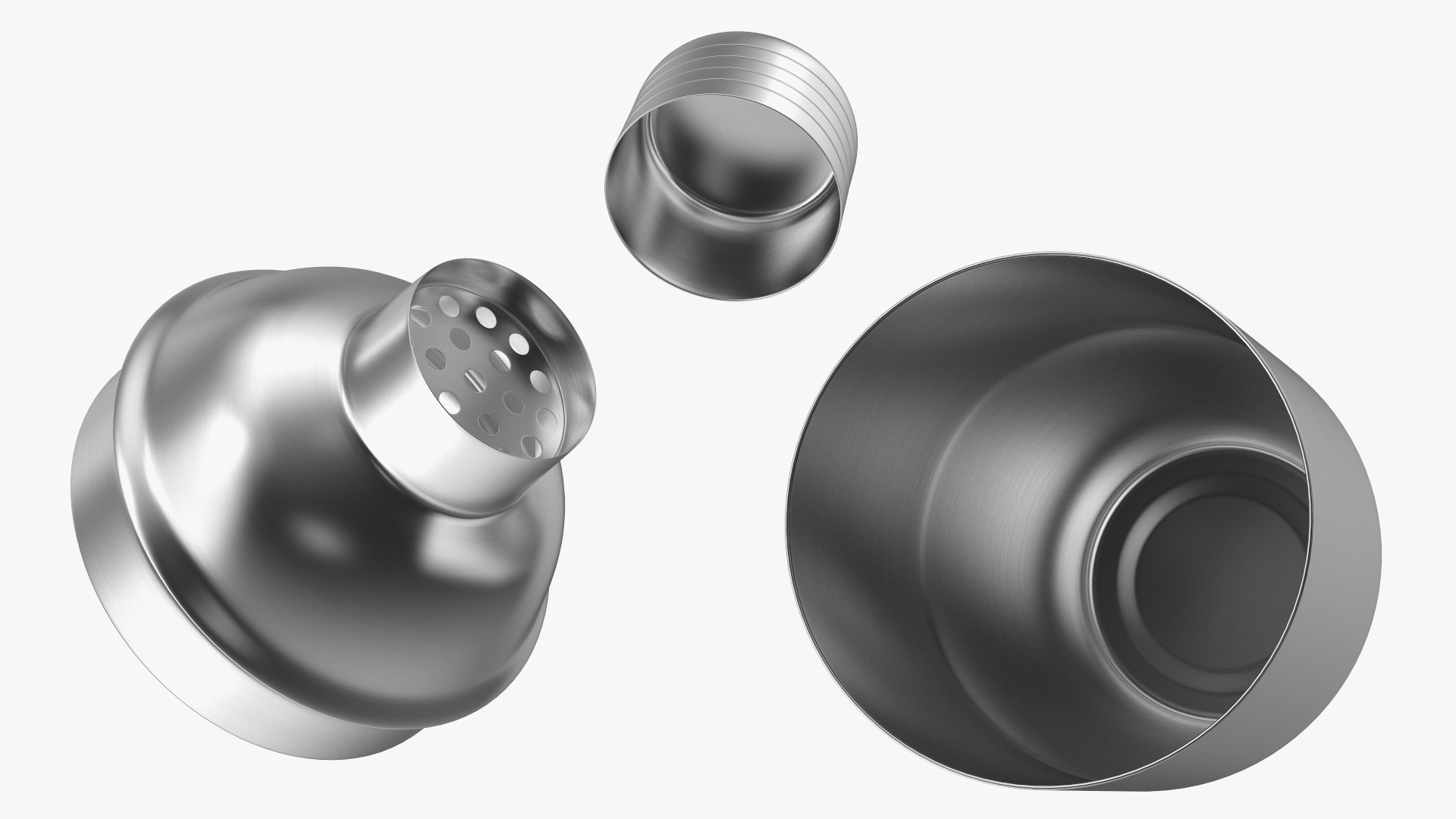 3D Stainless Steel Cocktail Shaker