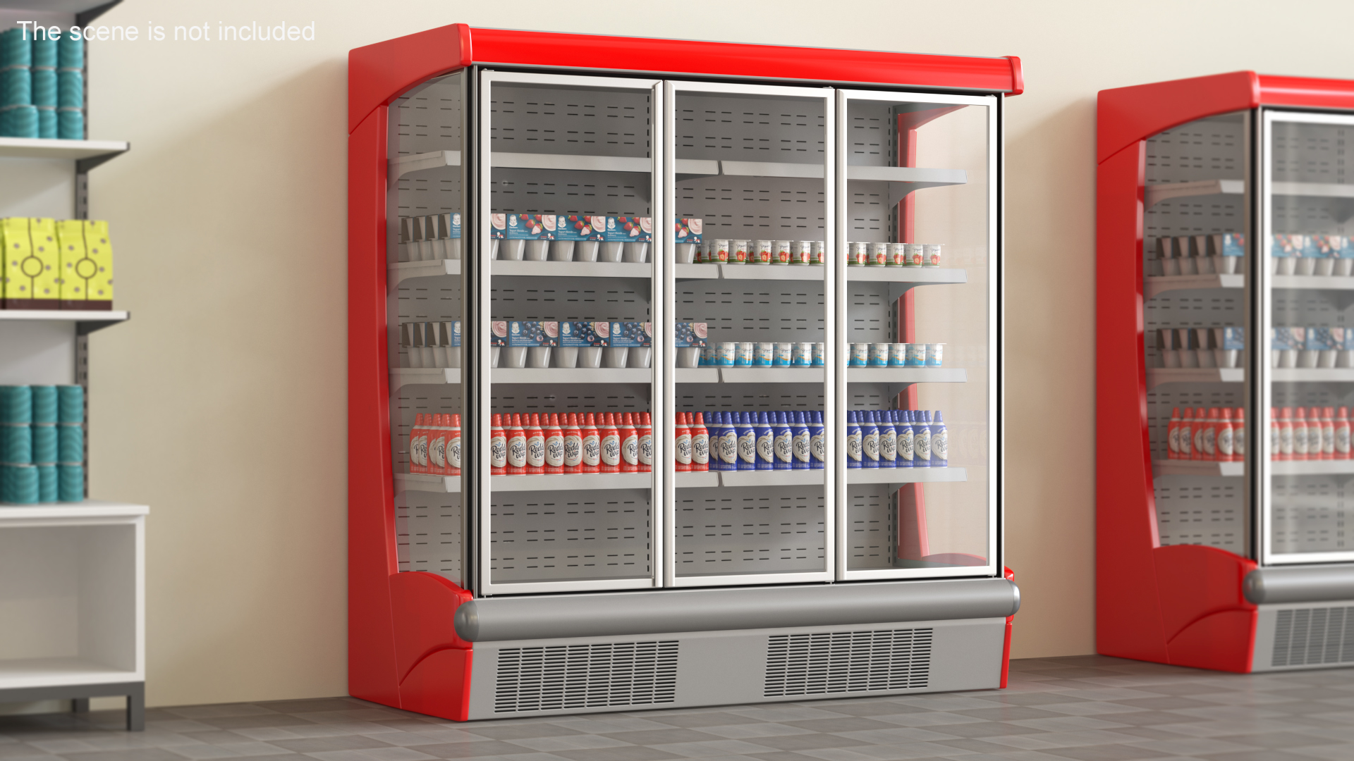 Multideck Display Showcase Chiller 3D model