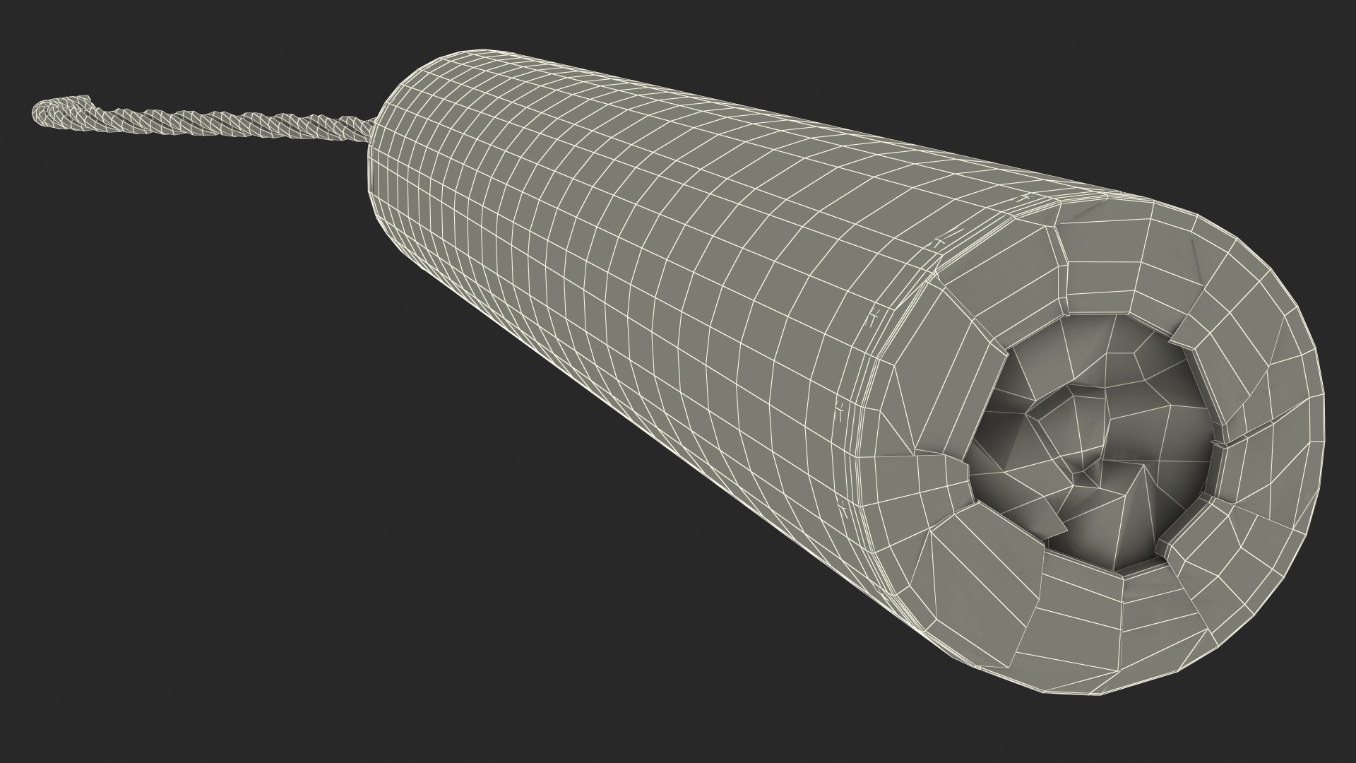 3D Stick of Dynamite Dirty model