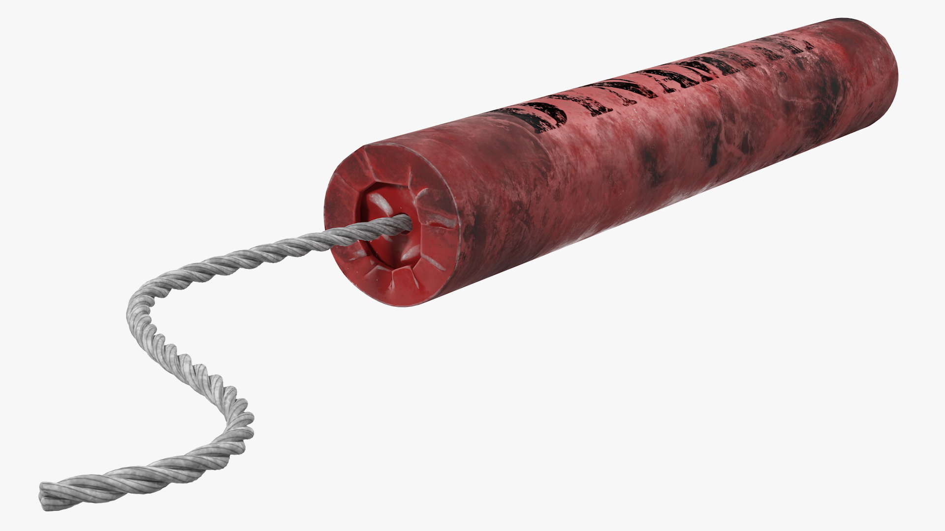 3D Stick of Dynamite Dirty model