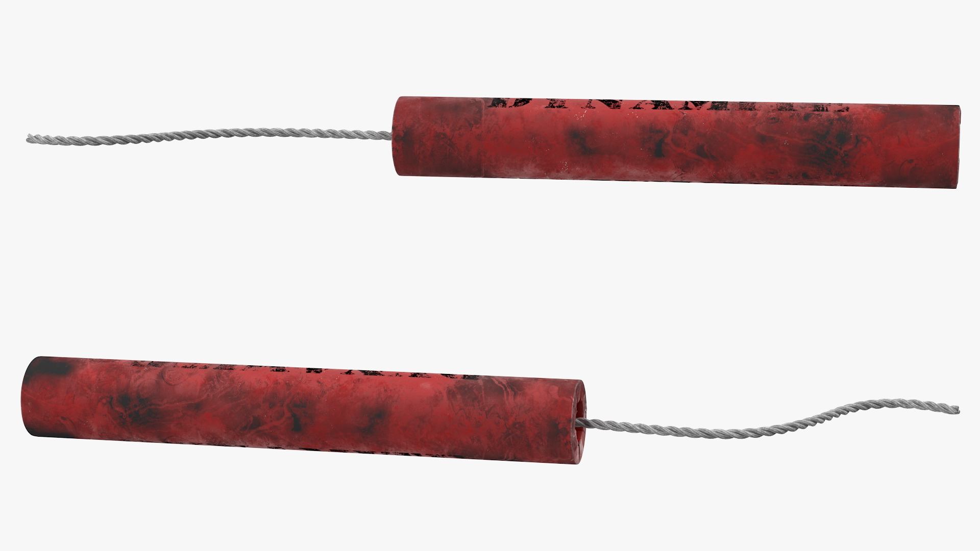 3D Stick of Dynamite Dirty model