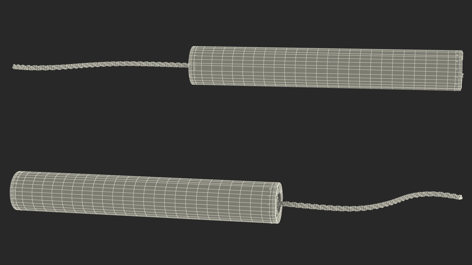 3D Stick of Dynamite Dirty model