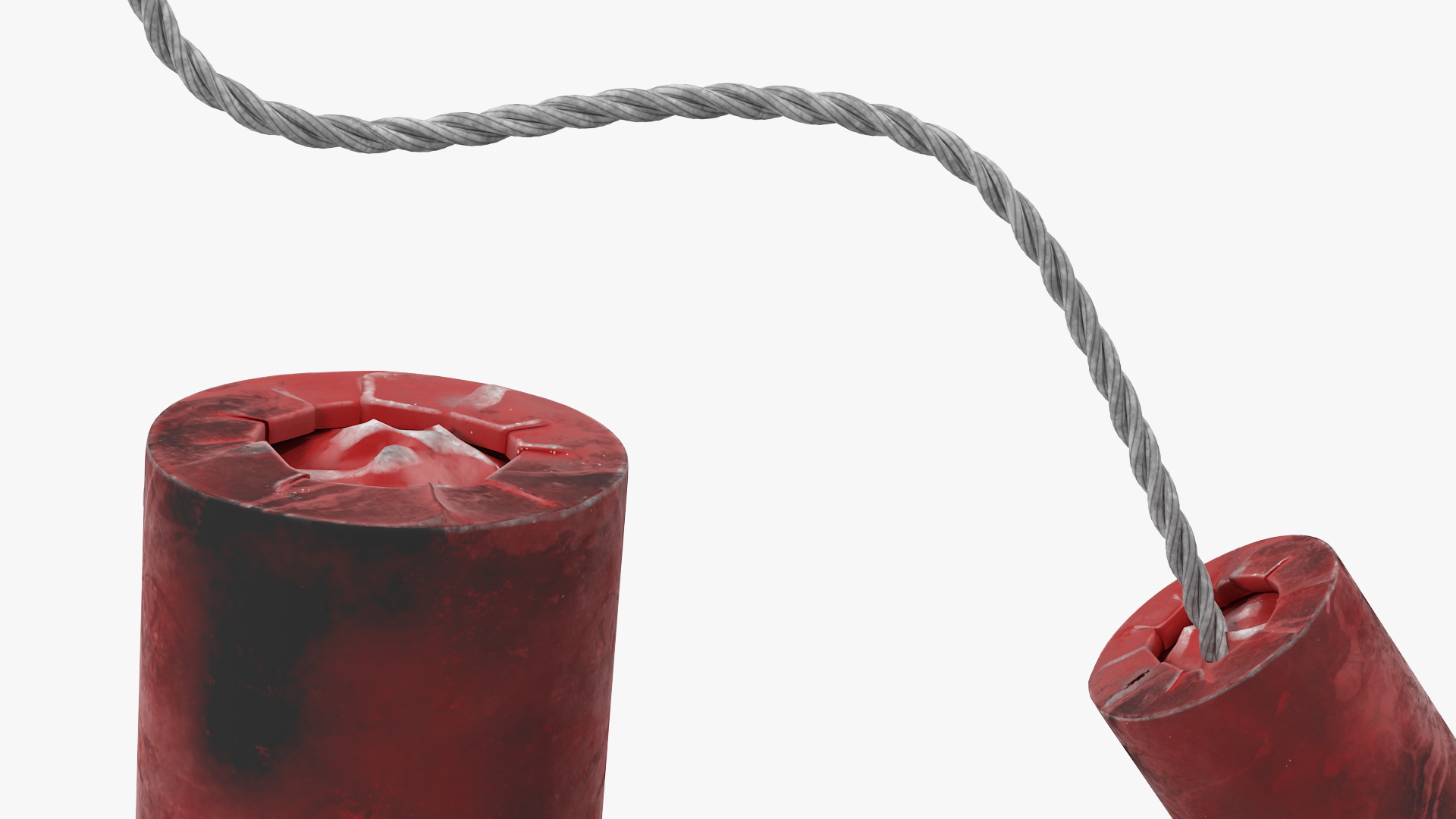 3D Stick of Dynamite Dirty model
