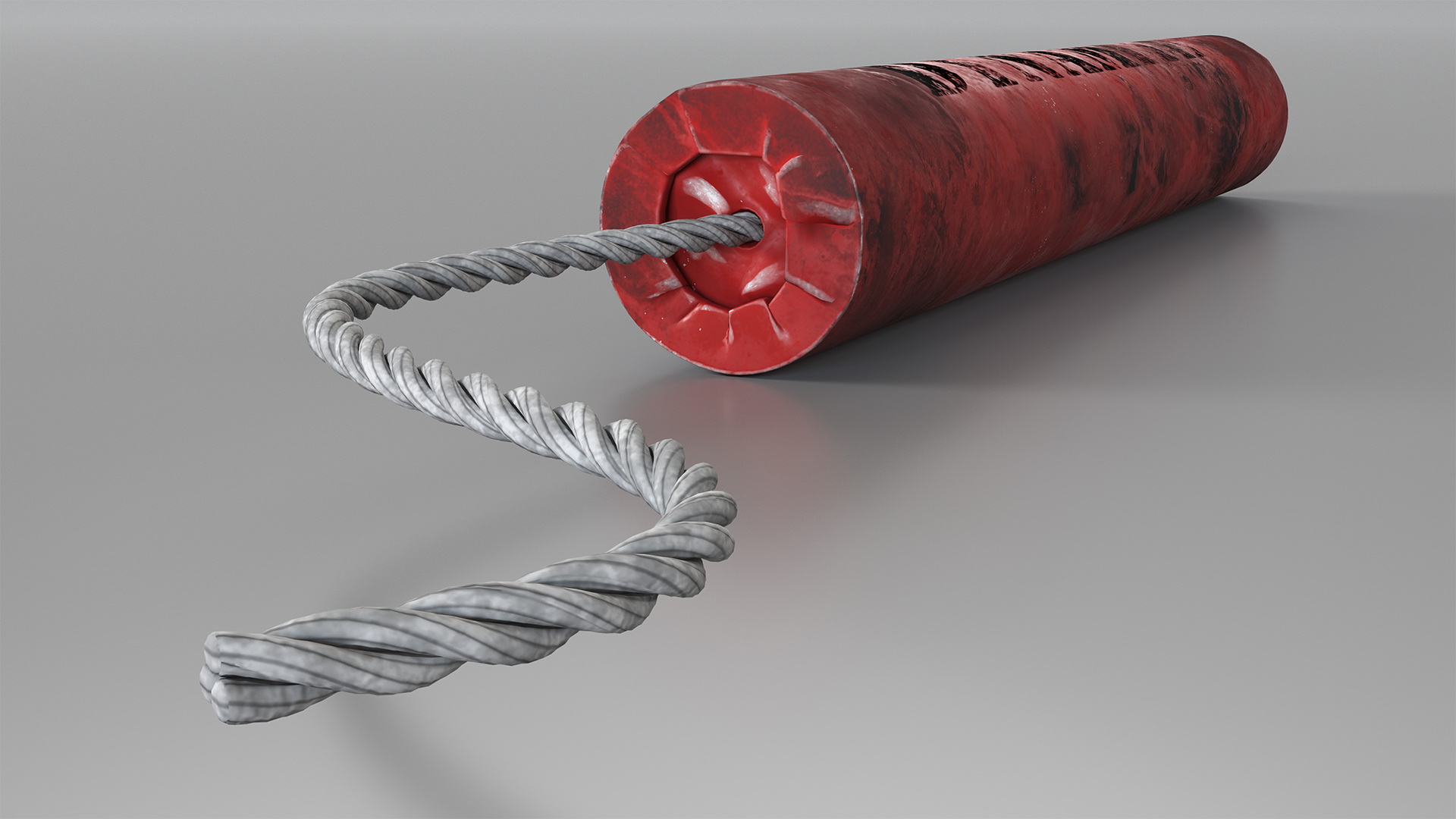 3D Stick of Dynamite Dirty model